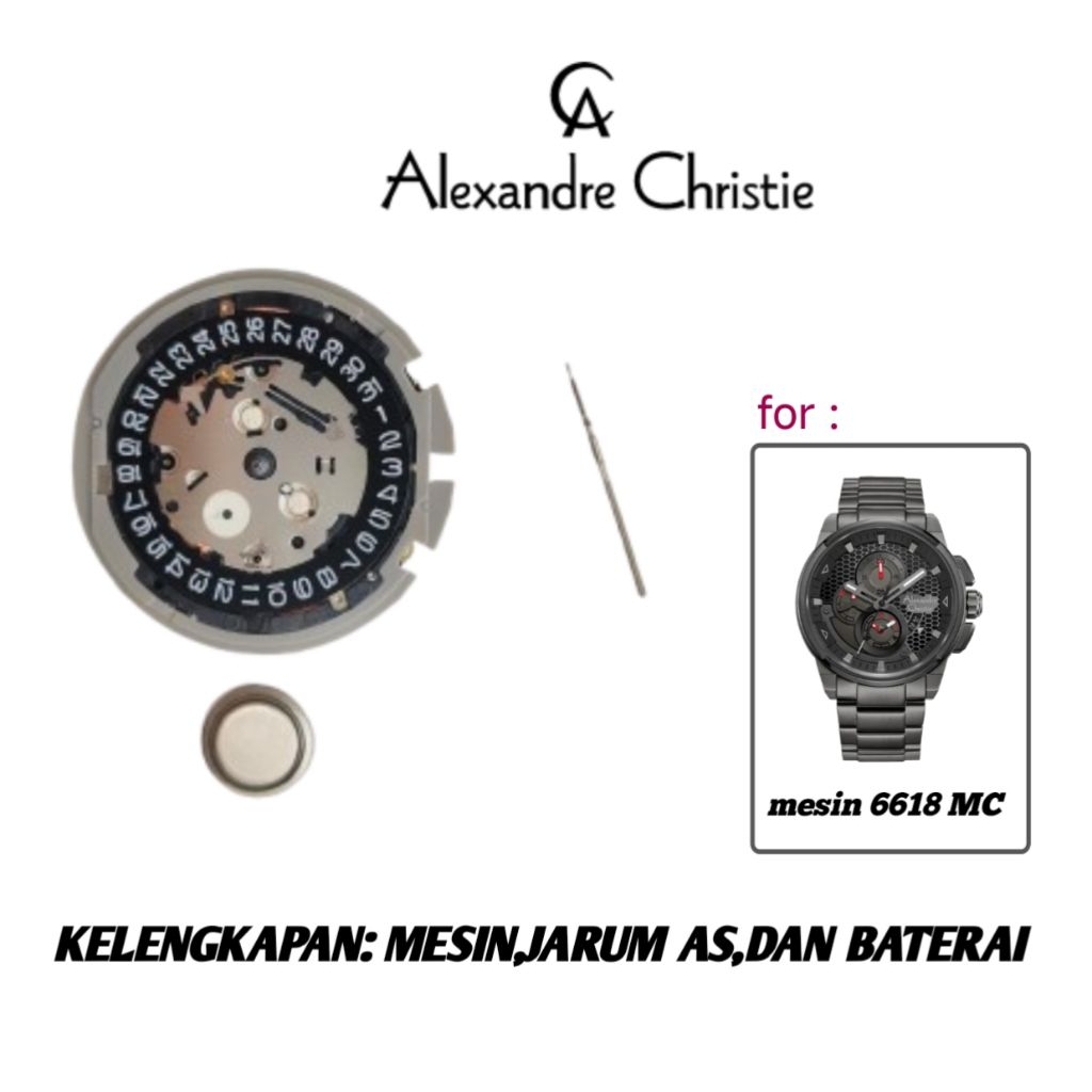 Mesin Alexandre Christie original 6618 MC