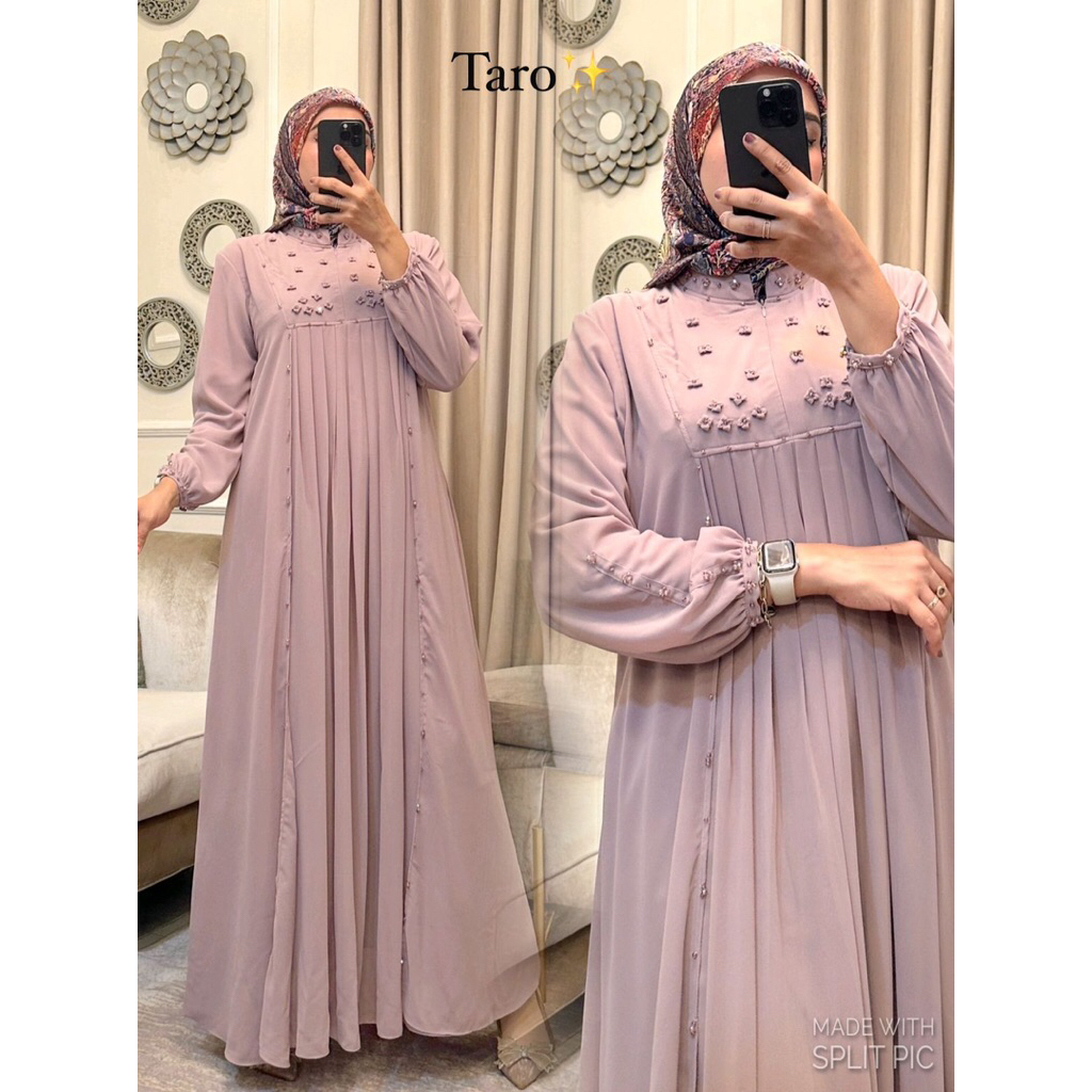 Dress Arnita Vol 04 Dress Putih Hitam  Nude Lavender Lime GreenTosca  Gamis Muslimah Lebaran Kondang