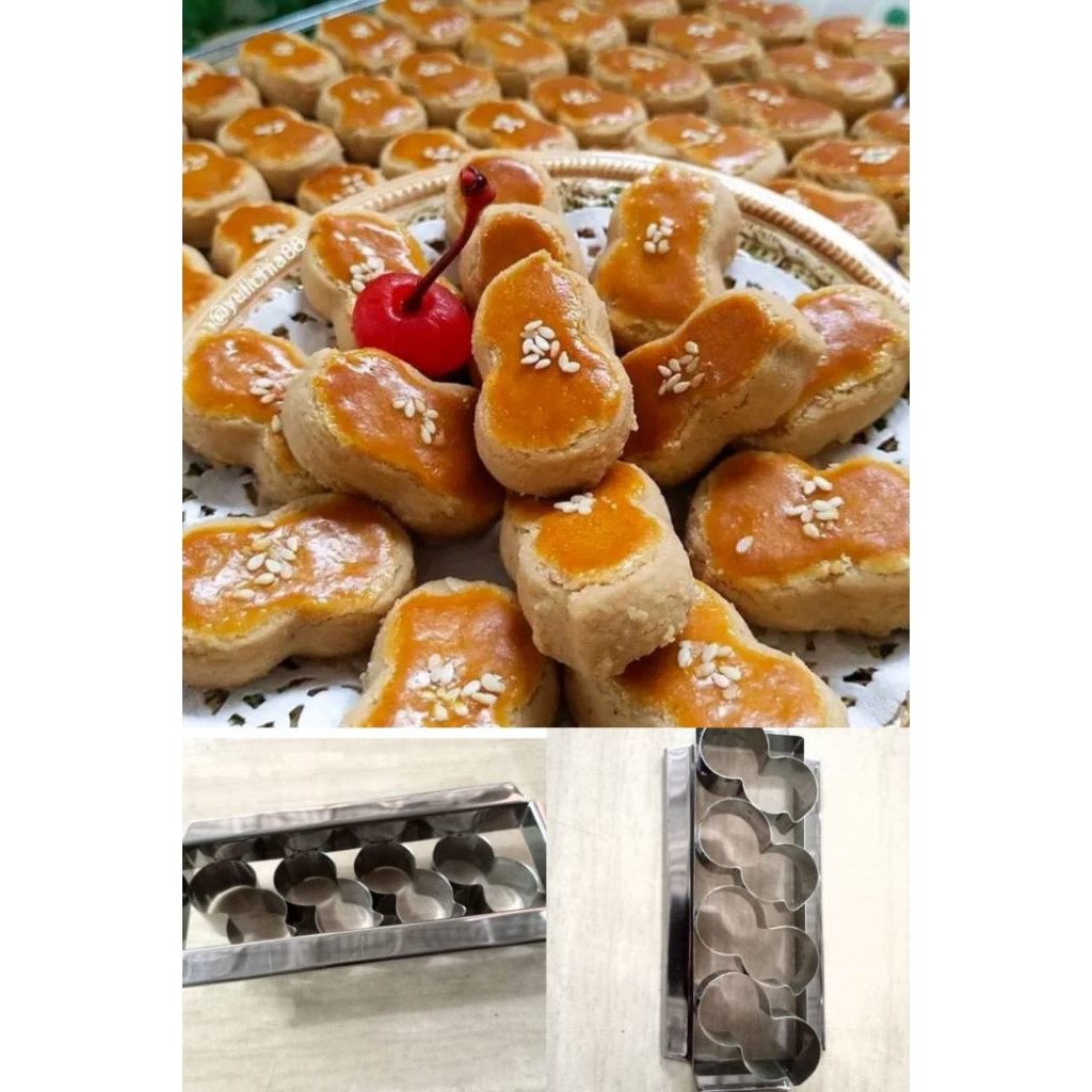 cetakan kue kering nastar keju bentuk kacang terlaris
