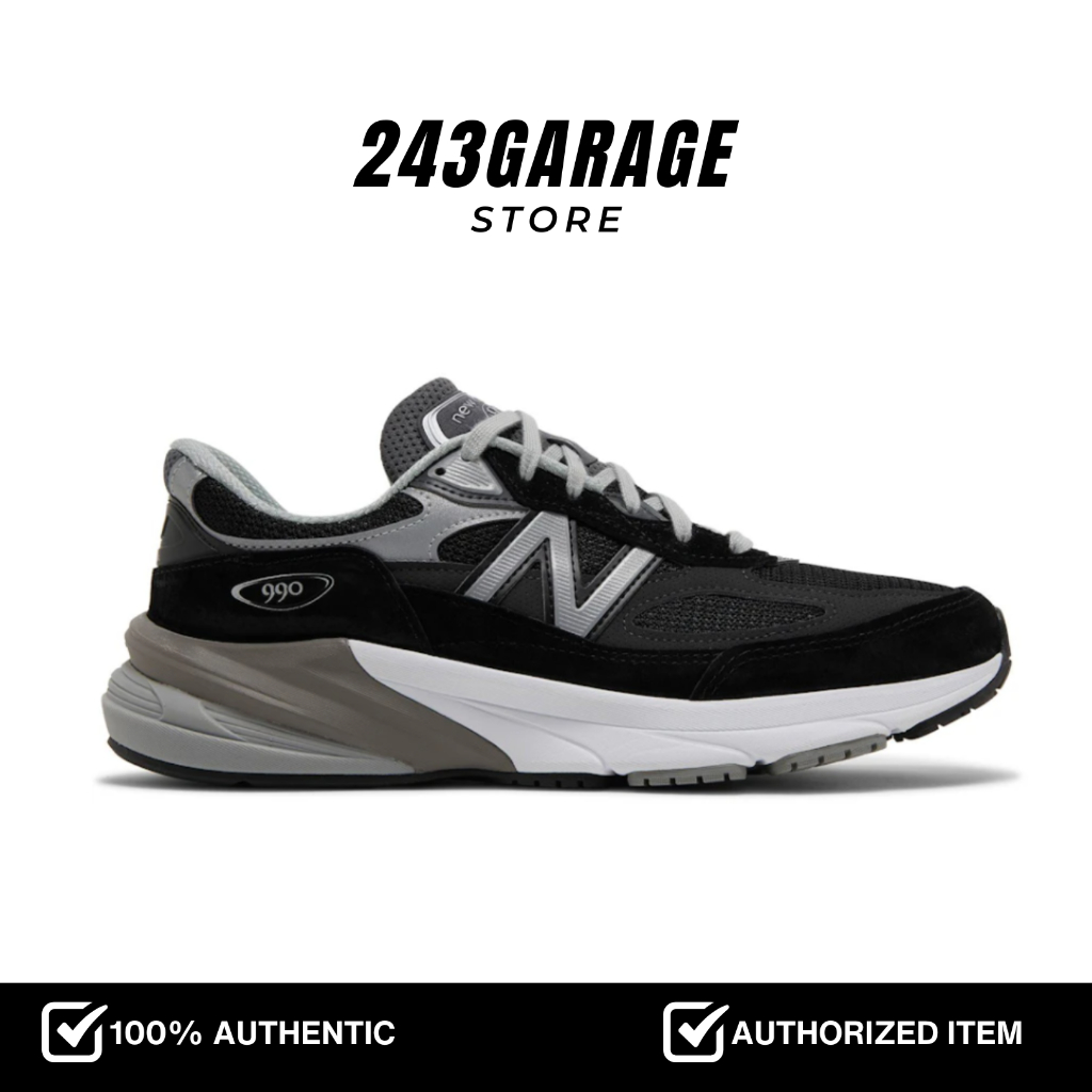 New Balance 990v6 Black Grey White Made In USA (M990BK6) - Sneakers Original Resmi