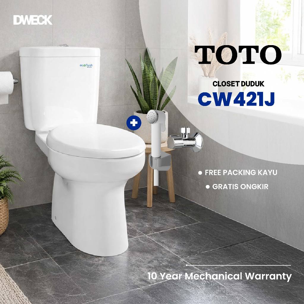 DWECK - TOTO Toilet Kloset Duduk Closet Duduk WC Duduk CW421J