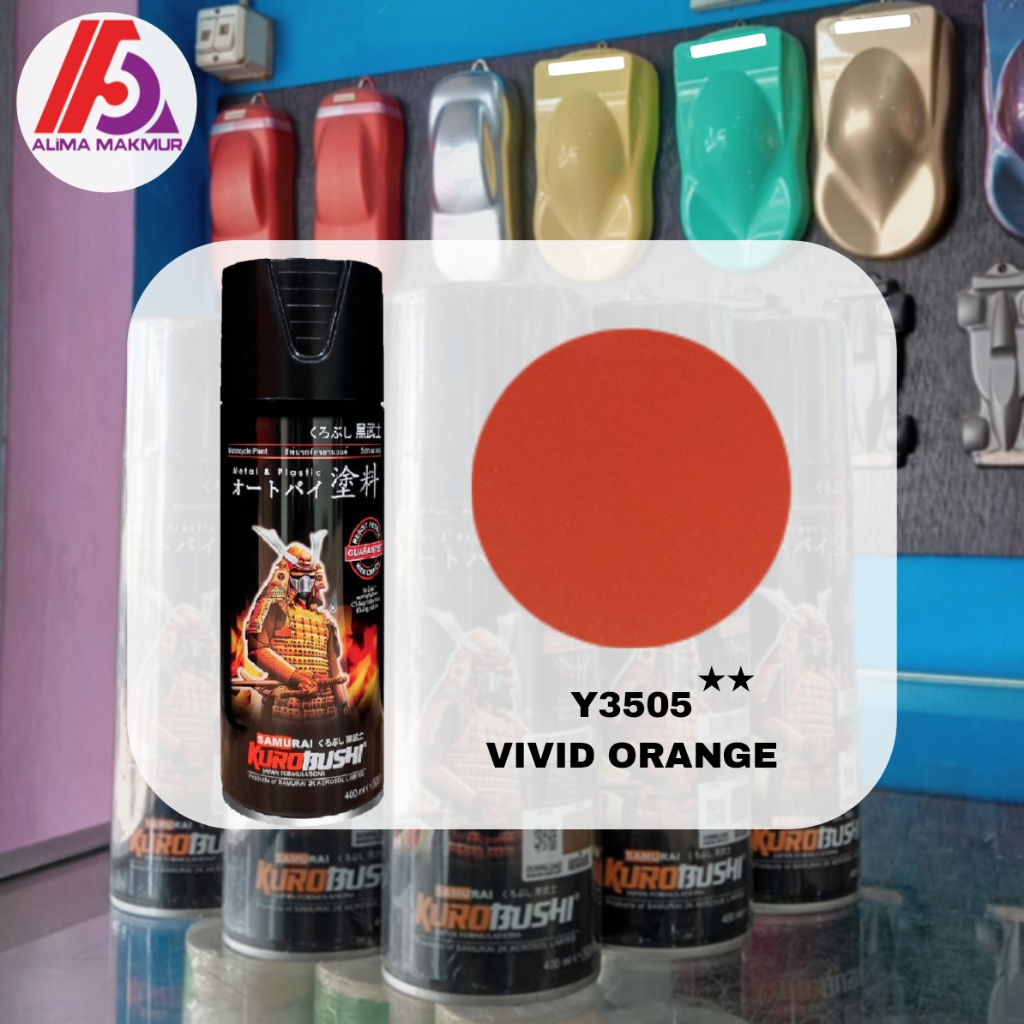 Samurai Y3505 Vivid Orange 400ml / Pilok Vivid Orange Samurai / Pilok Oren Samurai