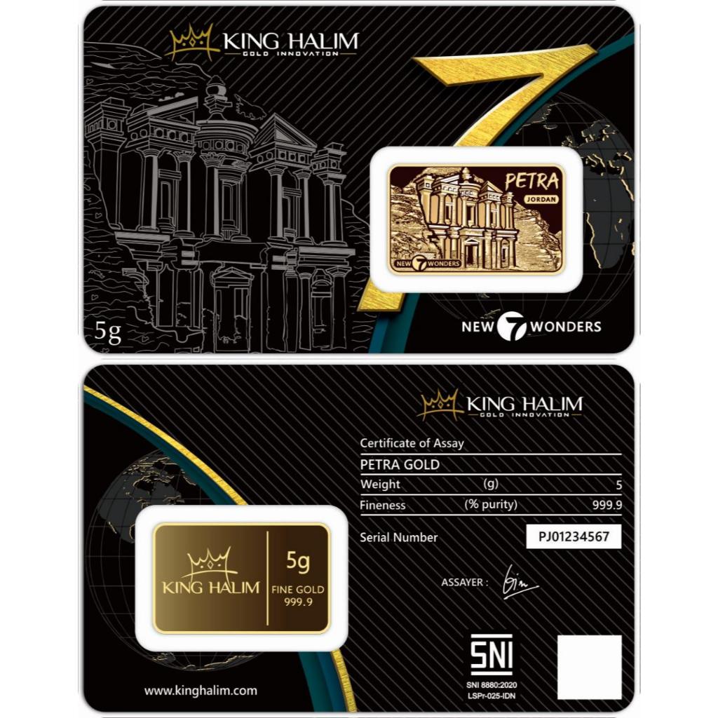 LOGAM MULIA EMAS KING HALIM 0.5 GR - PETRA JORDAN