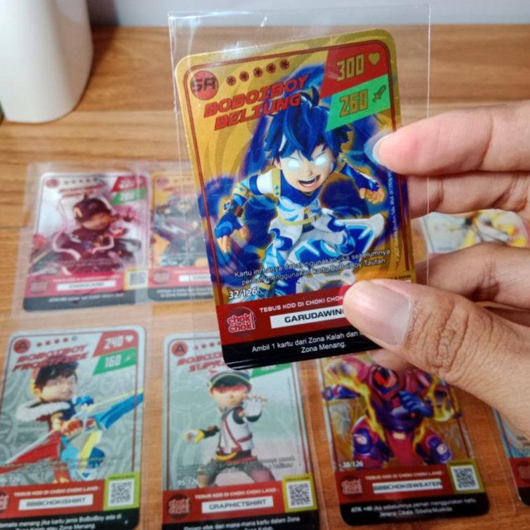 Kartu BoBoiBoy Choki- Choki Asli SR-AR-A Kartu Foil Harga Satuan
