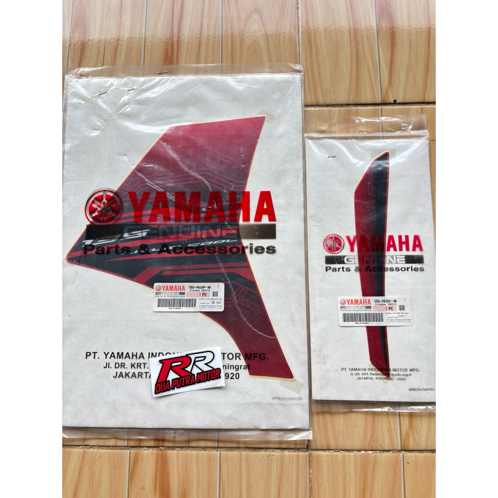 Striping original ori yamaha jupiter mx 135 new tahun 2012 merah 55S