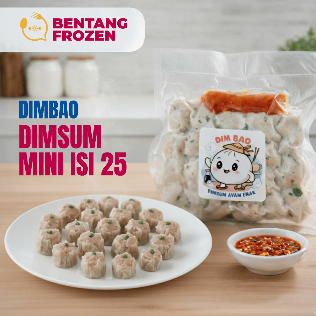 Dimbao Dimsum Ayam Mini Isi 25Pcs / Dimsum Mini / Dimsum Ayam Enak