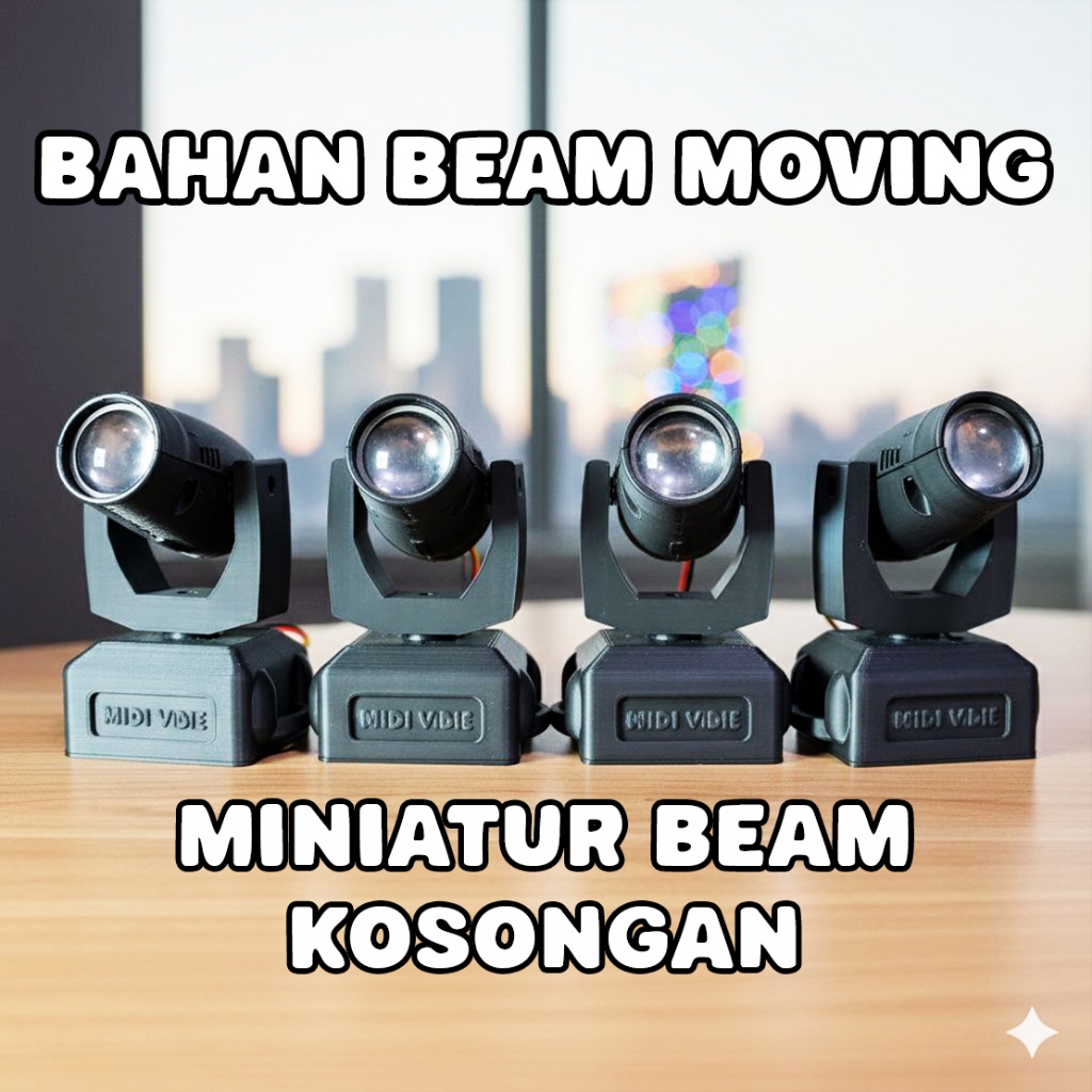 Bahan Miniatur beam lampu moving - lampu lighting mini