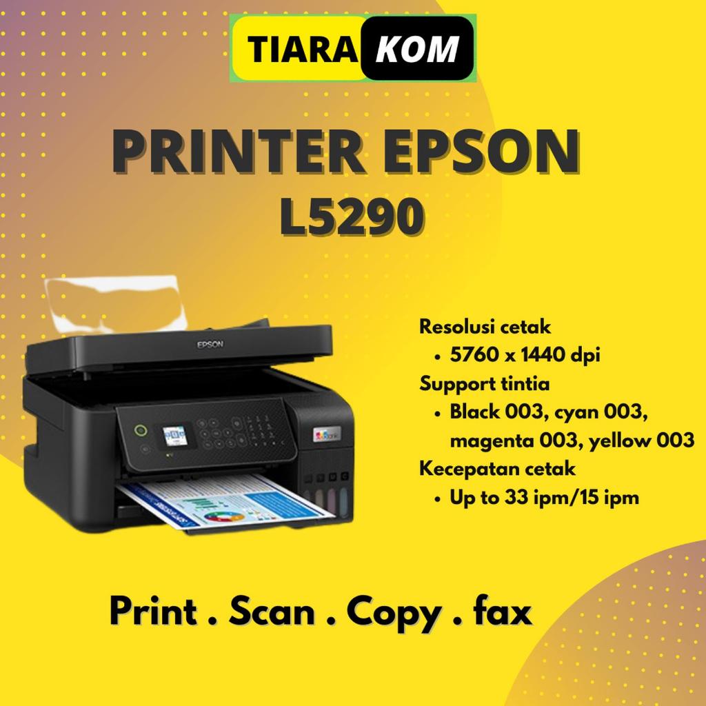 AIO Epson L5290 Printer Print Scan Copy WiFi Pengganti L5190 ADF