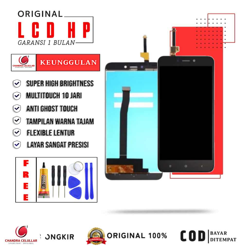 {ORIGINAL} LCD XIAOMI REDMI 4X FULLSET TOUCHSCREEN