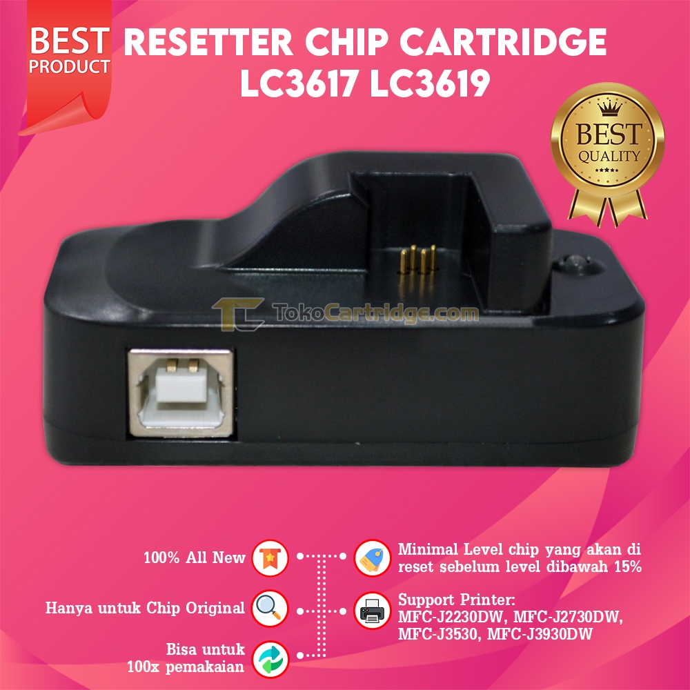 Resetter Brother Chip Tinta Cartridge Ink  LC3617 LC3619 Reset Chip Printer MFC J2230DW J2730DW | Ca