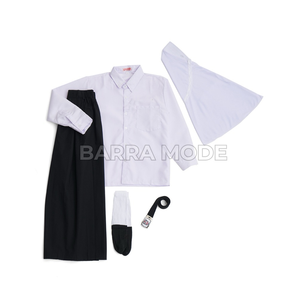 SERAGAM SEKOLAH SD, paket lengkap seragam sekolah mi hitam putih mi