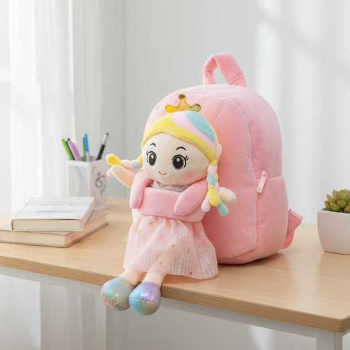 Tas Ransel Boneka Cewek Pelangi Rainbow/Backpack Hadiah Kado Ultah
