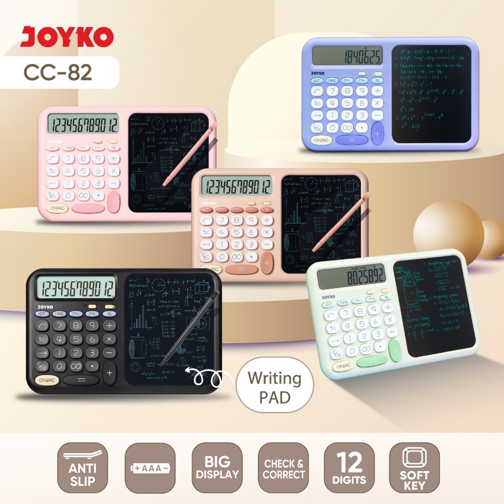 JOYKO Kalkulator Calculator With Writing Pad CC-82 12 Digits