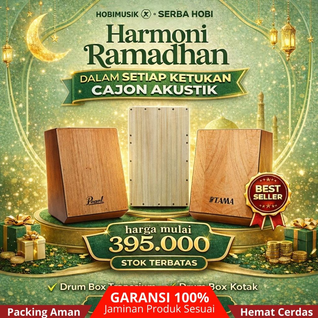 Cajon Akustik / Aksesoris Cajon / Cajon Trapesium / Alat Musik Cajon
