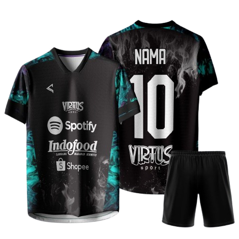 Virtus Jersey Sepak Bola | Jersey Futsal Custom | Jersey Voli Custom Free Name Set