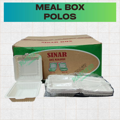 GROSIR - MEAL BOX POLOS ISI 20 PACK - 1 DUS