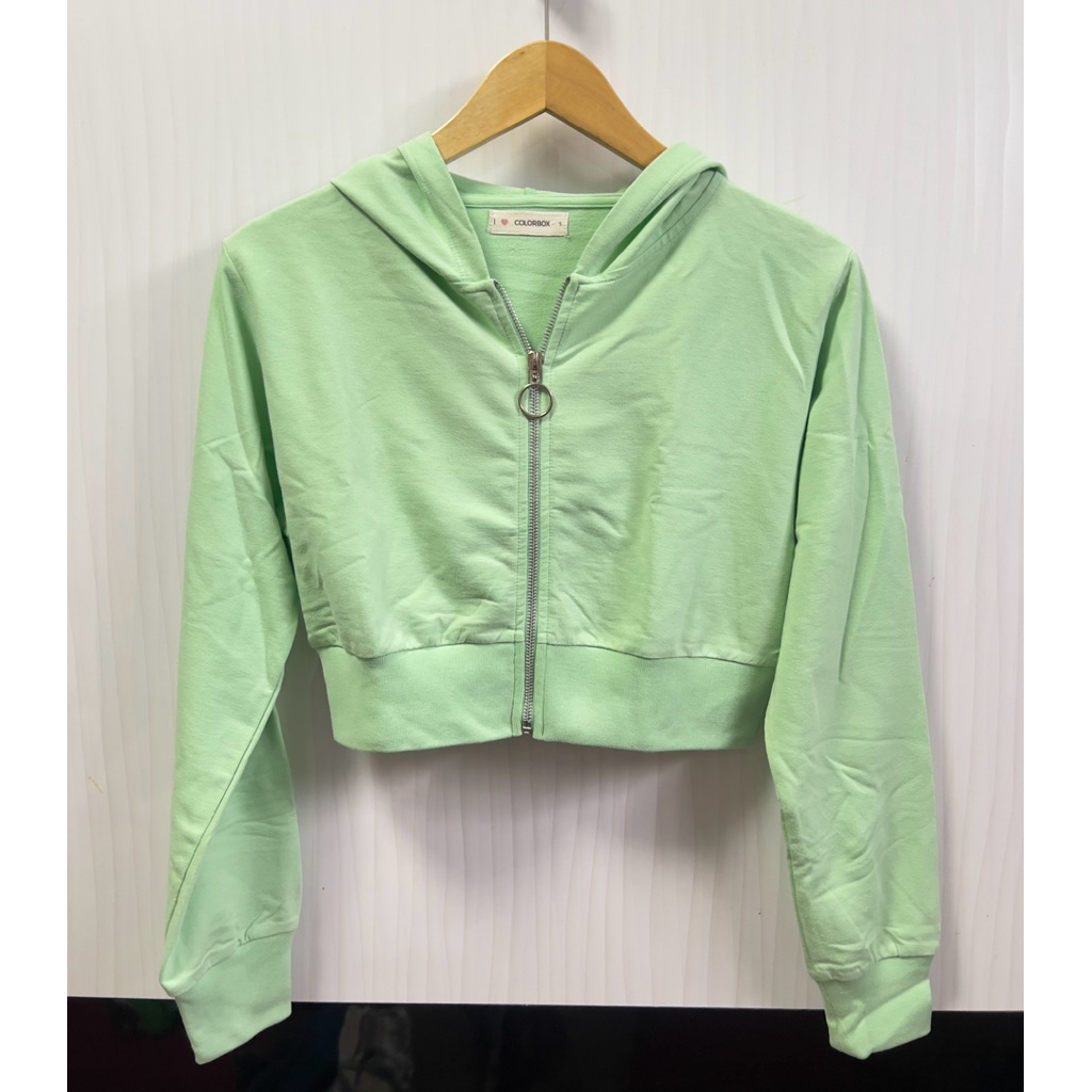 hoodie zipper wanita jacket colorbox preloved