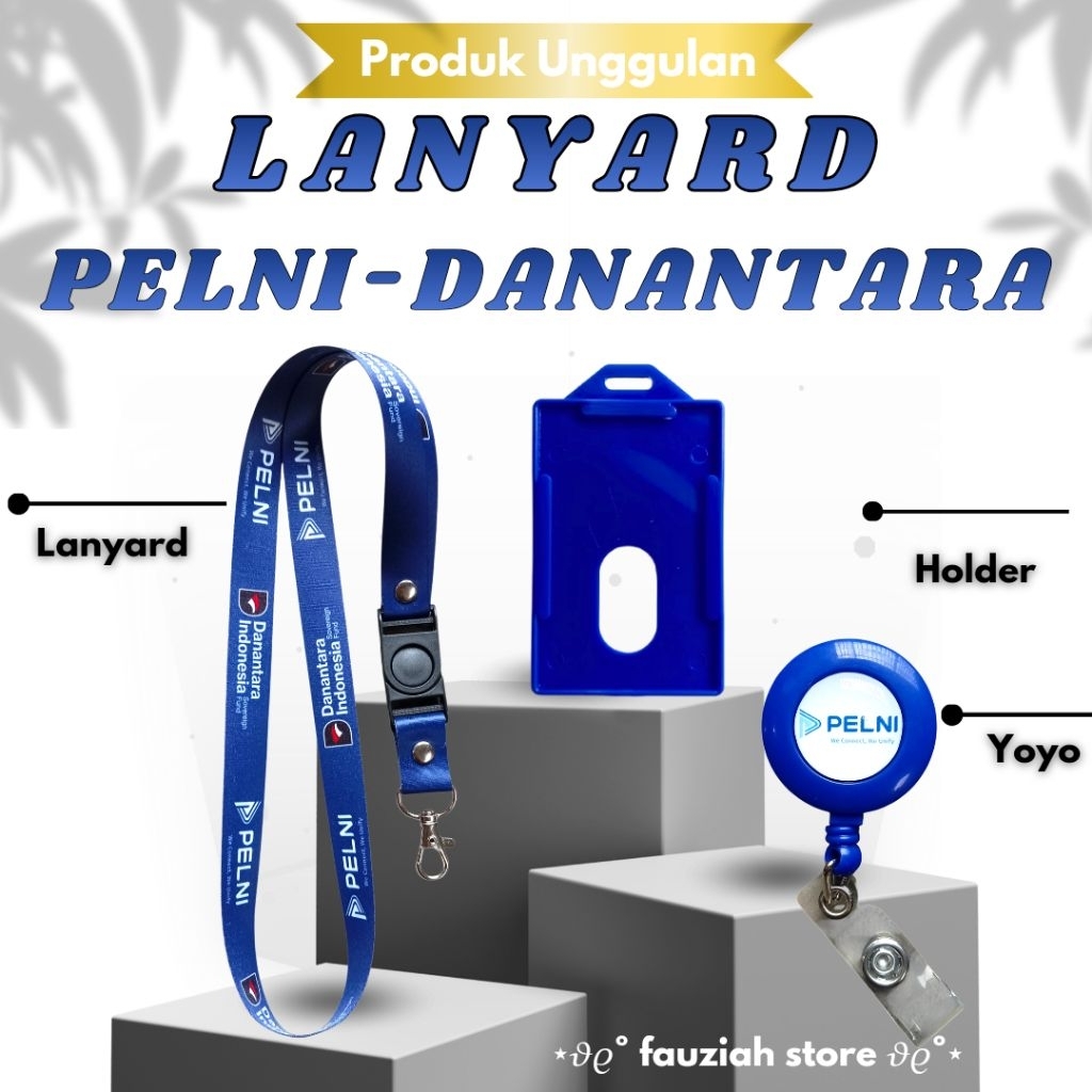 READY TALI ID CARD PELNI / LANYARD PELNI TERBARU, LANYARD TERMURAH, KUALITAS PREMIUM