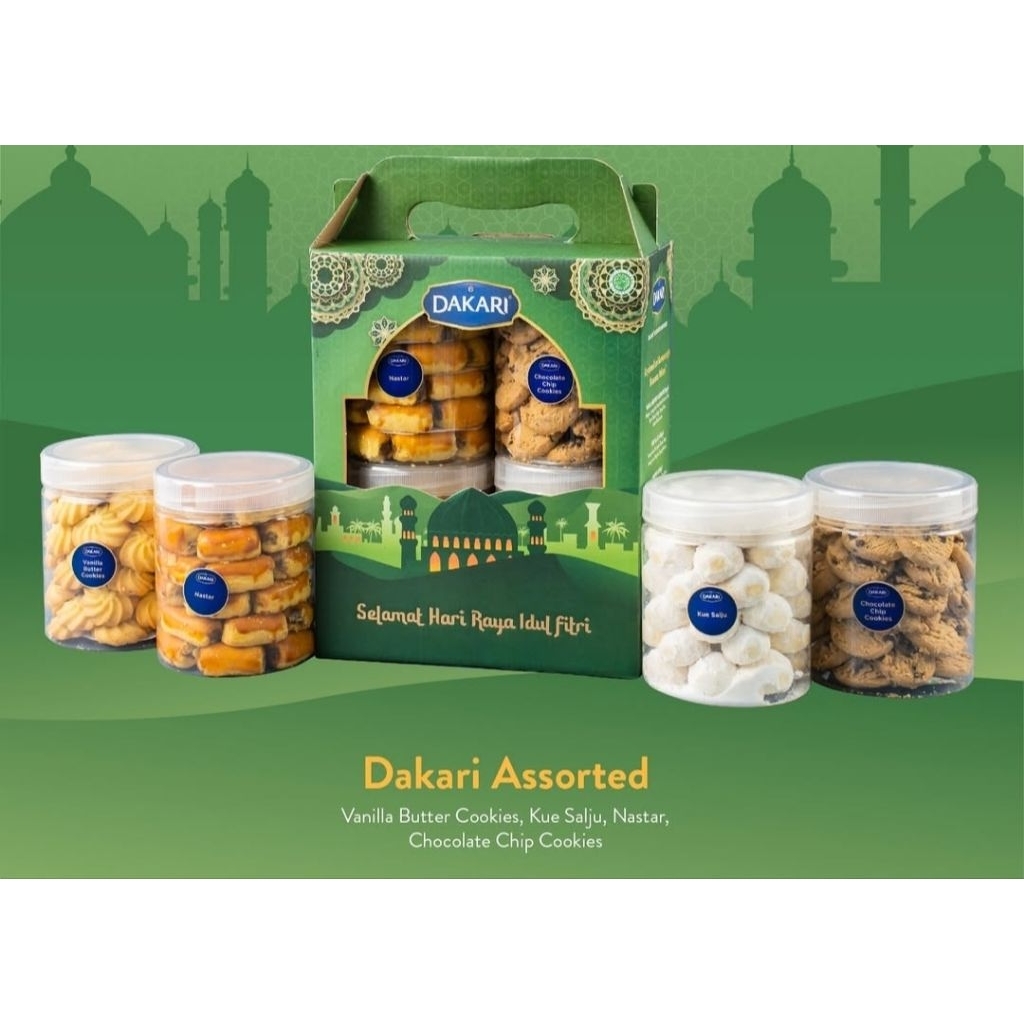 KUE KERING LEBARAN DAKARI ISI 4MCM ENAK BESTSELLER TERLARIS / LEMBUT