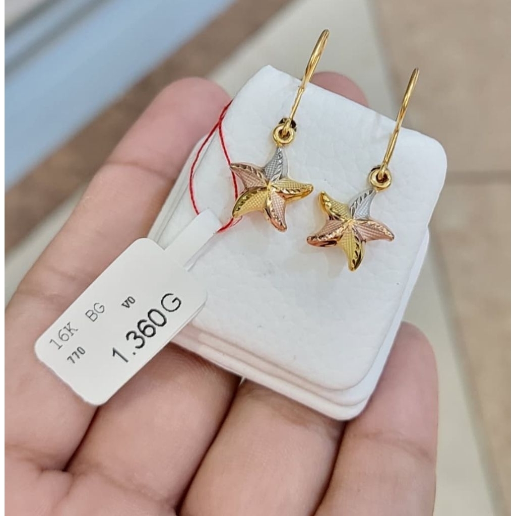Anting emas 70 bintang laut