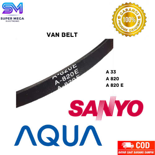Vanbelt Van Belt Mesin Cuci V-Belt A 820 E / Van Belt Mesin Cuci A-820 E A33