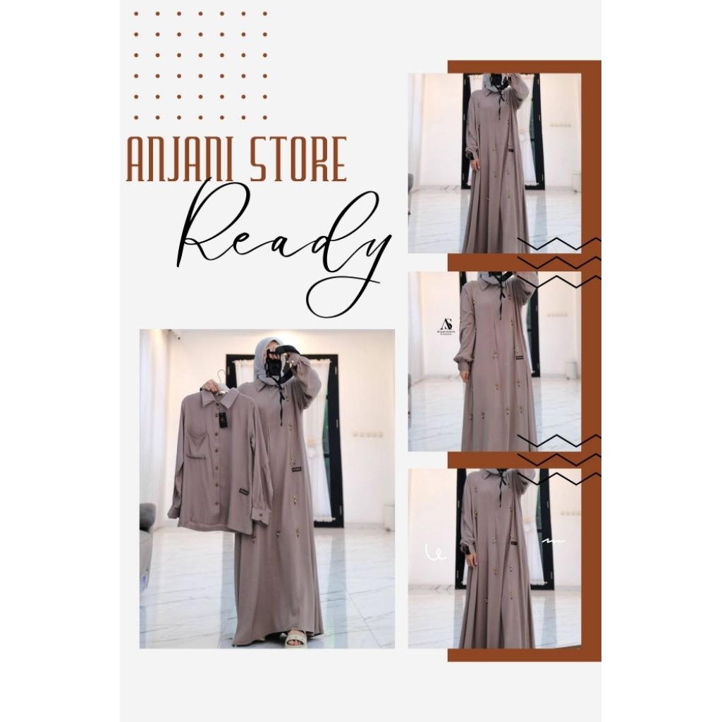 ANJANI STORE TERBARU RAMADHAN SERIES SET COUPLE GAMIS KOKO TWILL MILO MANIK