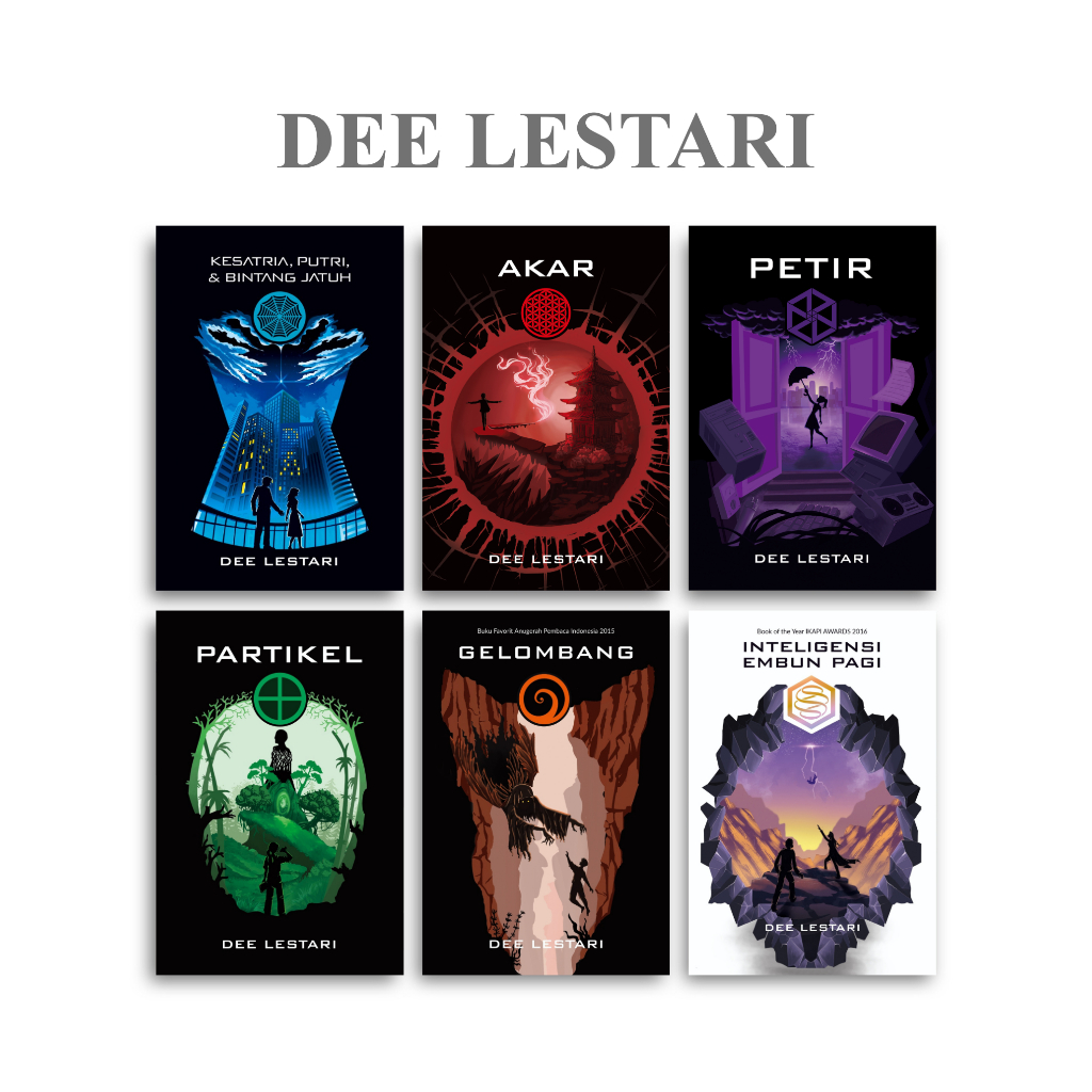 1 Set Seri Supernova Dee Lestari