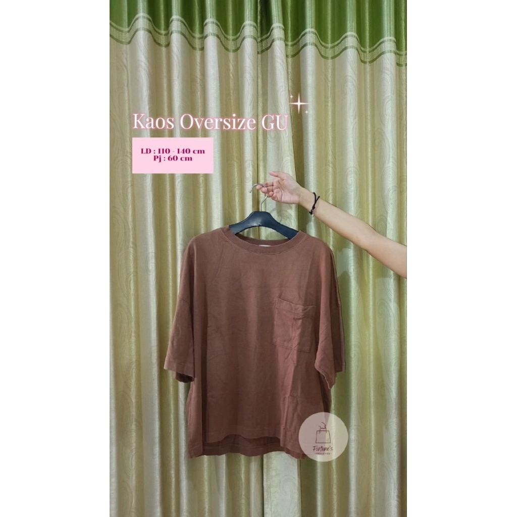 [READY STOCK] Kaos Oversize Polos | Kaos Jumbo Polos | Kaos Wanita Dewasa Gu-Gu Lengan 3/4