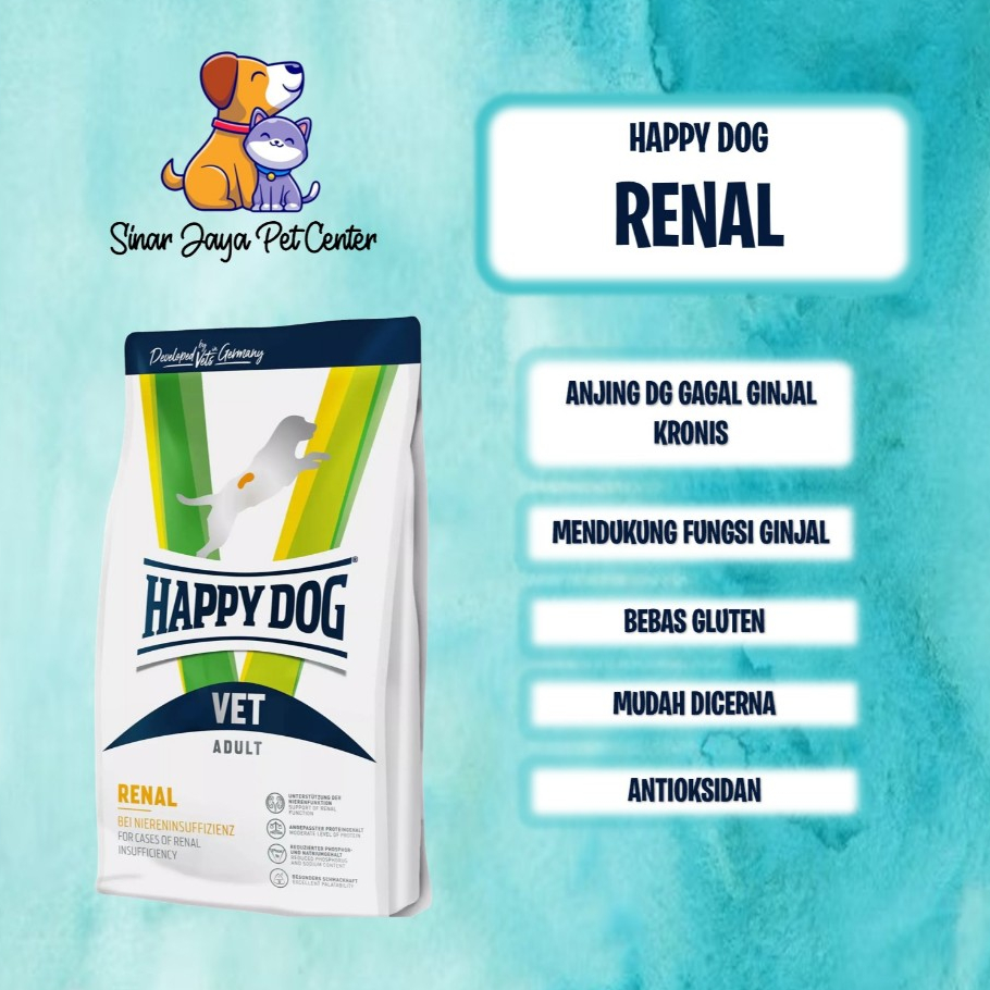 Happy Dog Vet Renal 12kg freshpack makanan anjing sakit ginjal