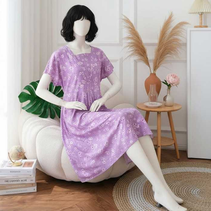 Lunaci selen Dress Daster/baju menyusui/premium/baju tidur