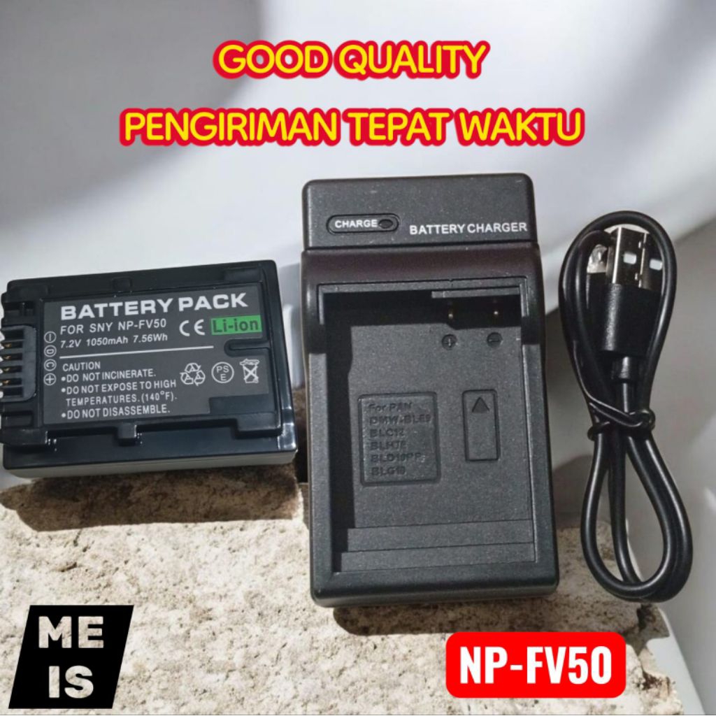 Charger & Baterai Sony Handycam HDR MV1 PJ200 PJ230 PJ269 PJ380 PJ430 PJ650 PJ790 Batre Casan