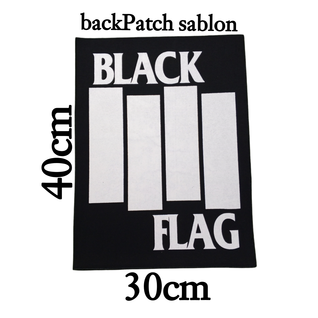 BACKPACTH BORDIR LOGO BLACK FLAG BESAR / TEMPELAN PUNGGUNG / PACTH BORDIR JAHIT BRKUALITAS