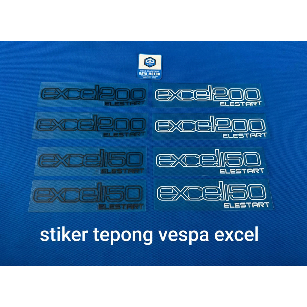 stiker tepong vespa excel