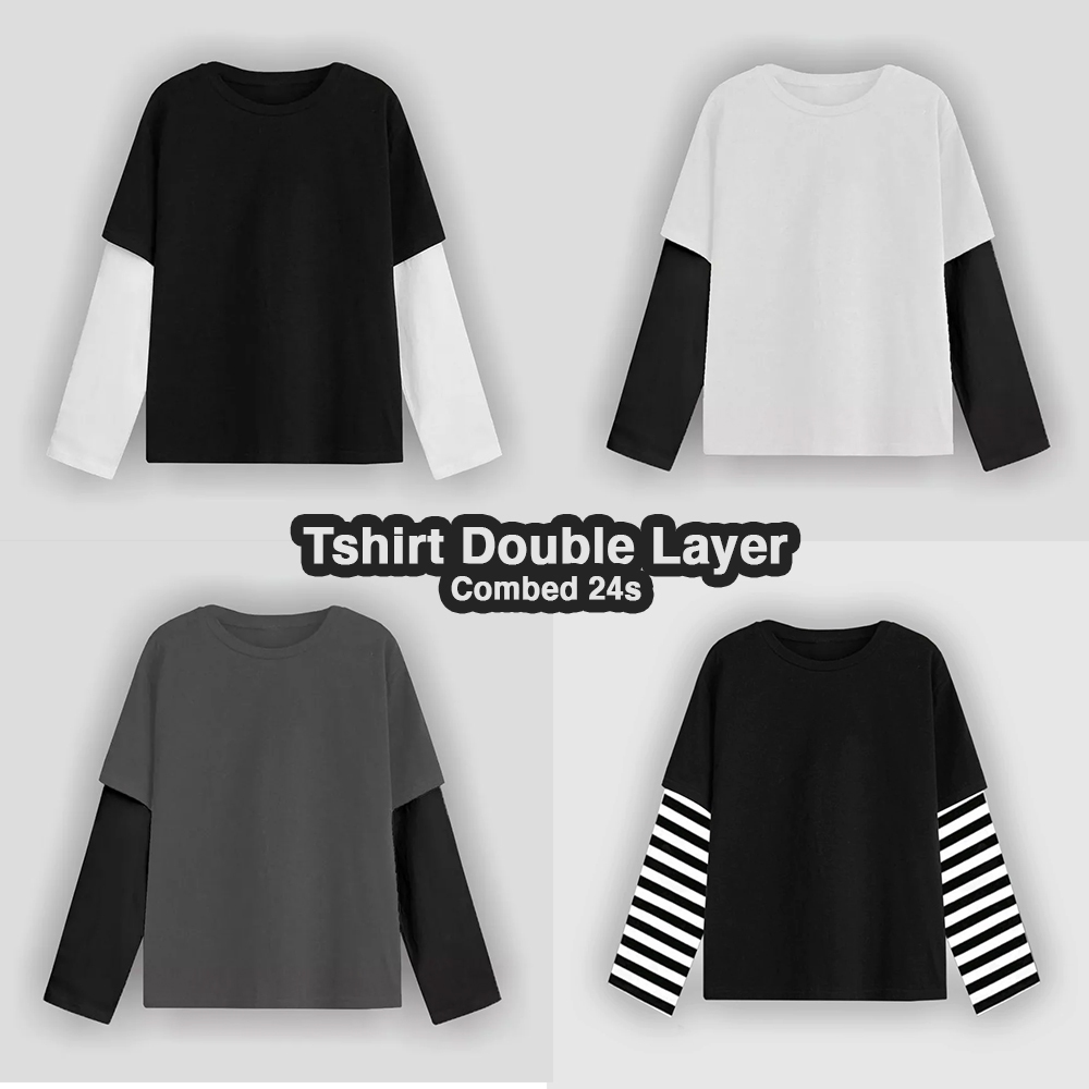 T-shirt Double Layer Combed 24s