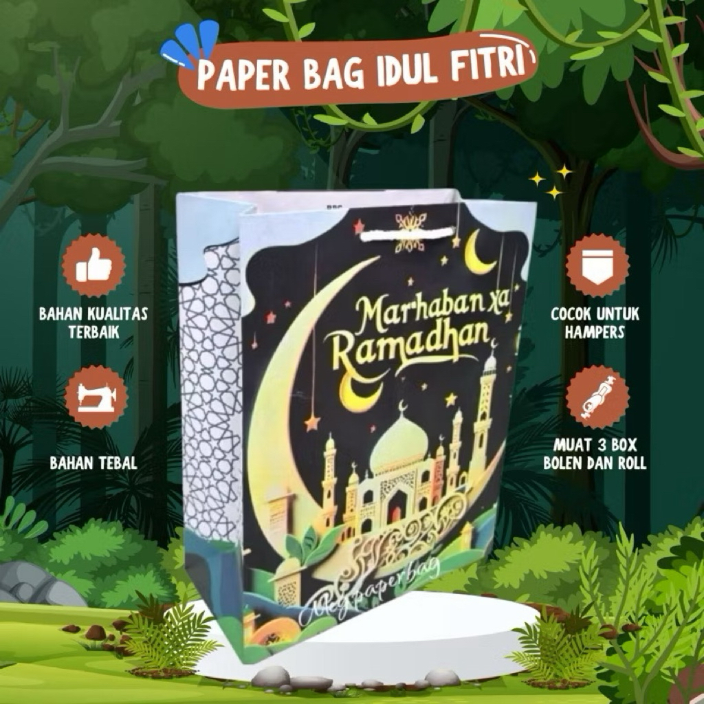 paperbag idul fitri hampers lebaran tebal murah