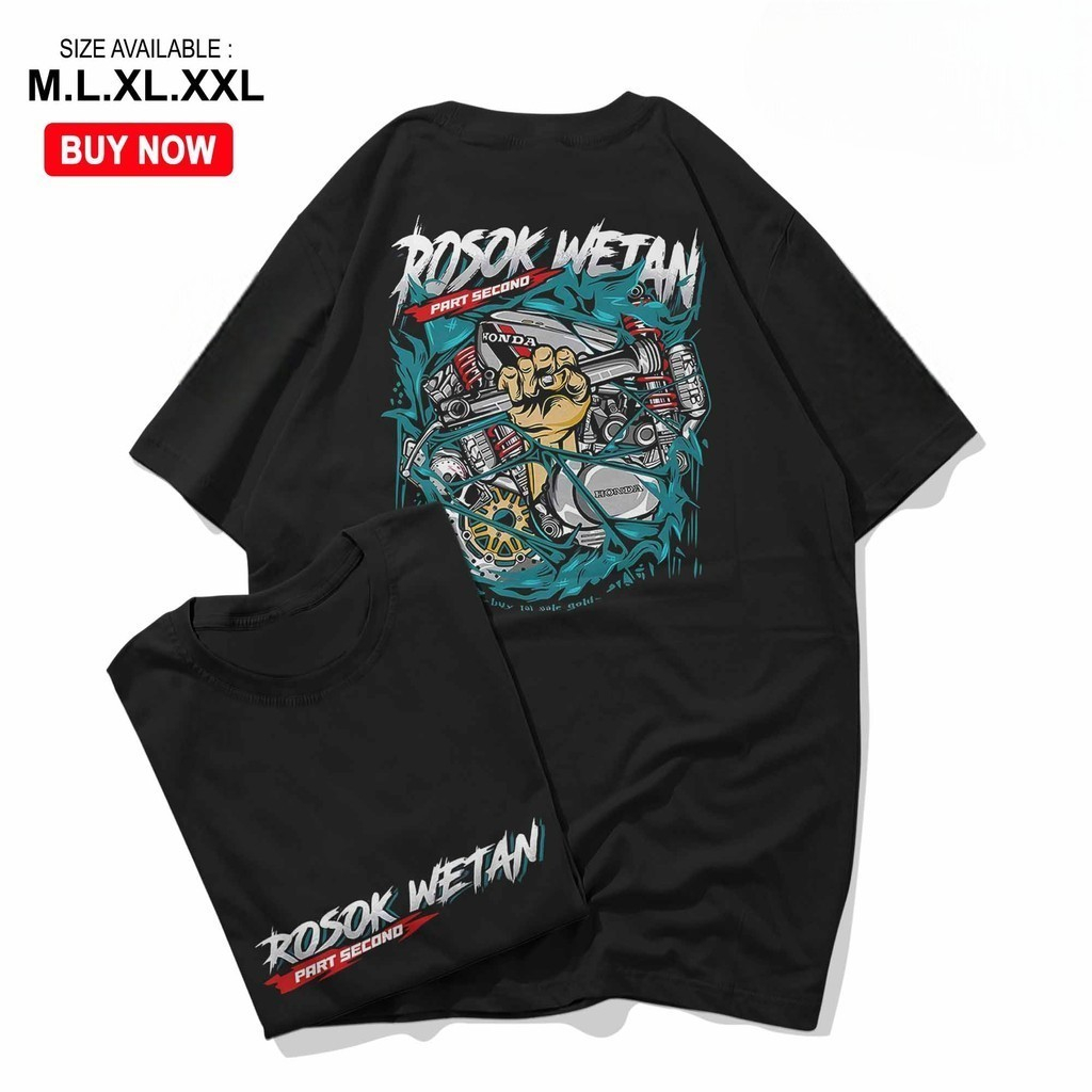 Kaos Racing Rosok Squad Rosak Wetan Mekanik Amatir Baju Distro Motor Herex Tshirt Otomotif Herex