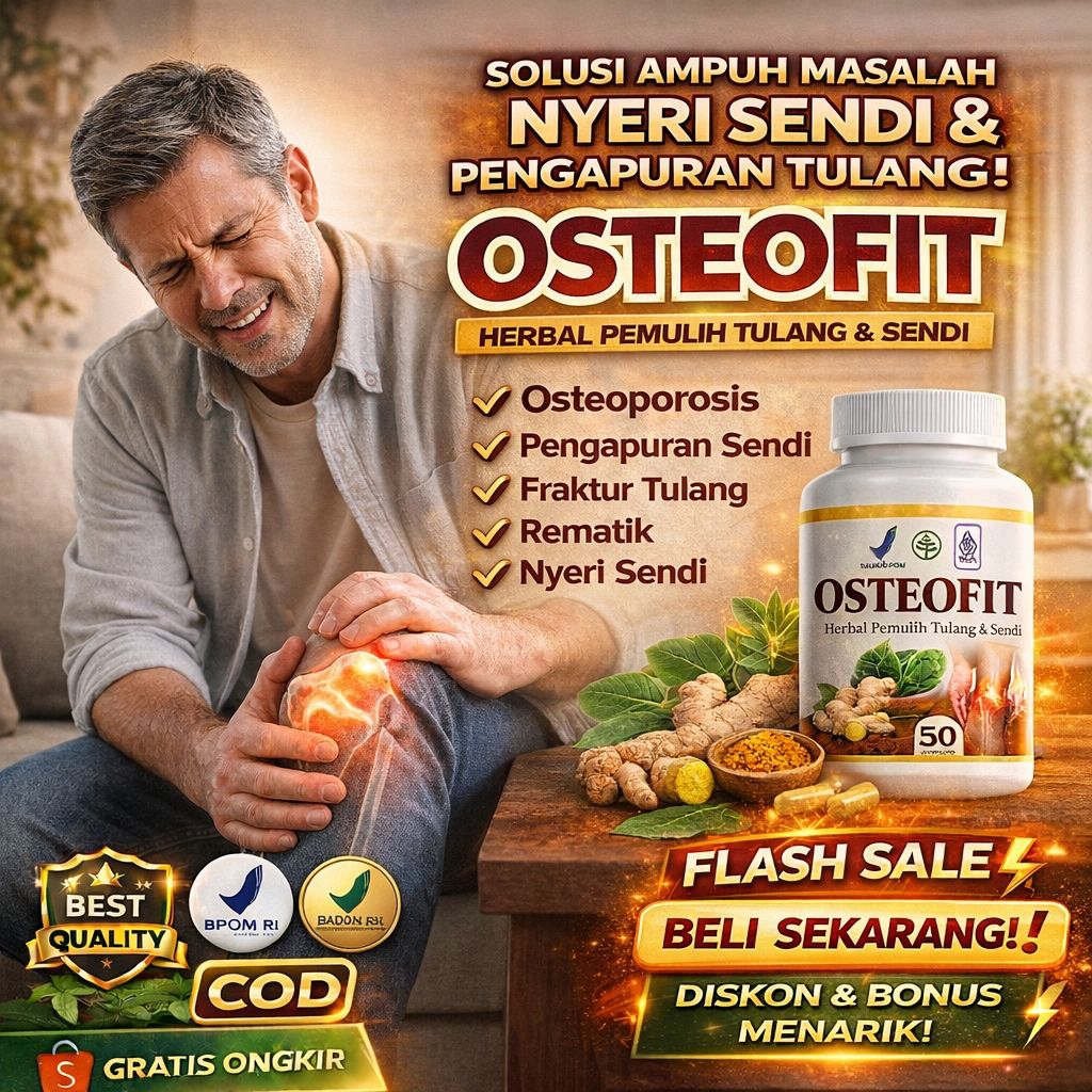 [PROMO] OSTEOFIT - Herbal Nyeri Sendi Lutut Kaki Pengapuran Sendi dan Tulang Kaki Otot Ampun BPOM Or
