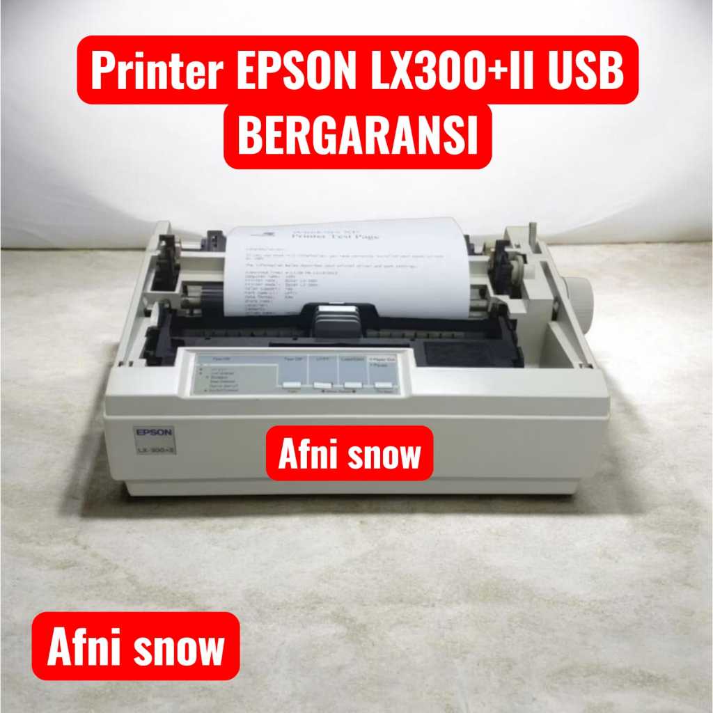 Printer Epson Lx300+ll Usb Second Siap Pakai normal dotmatrix LX300+II