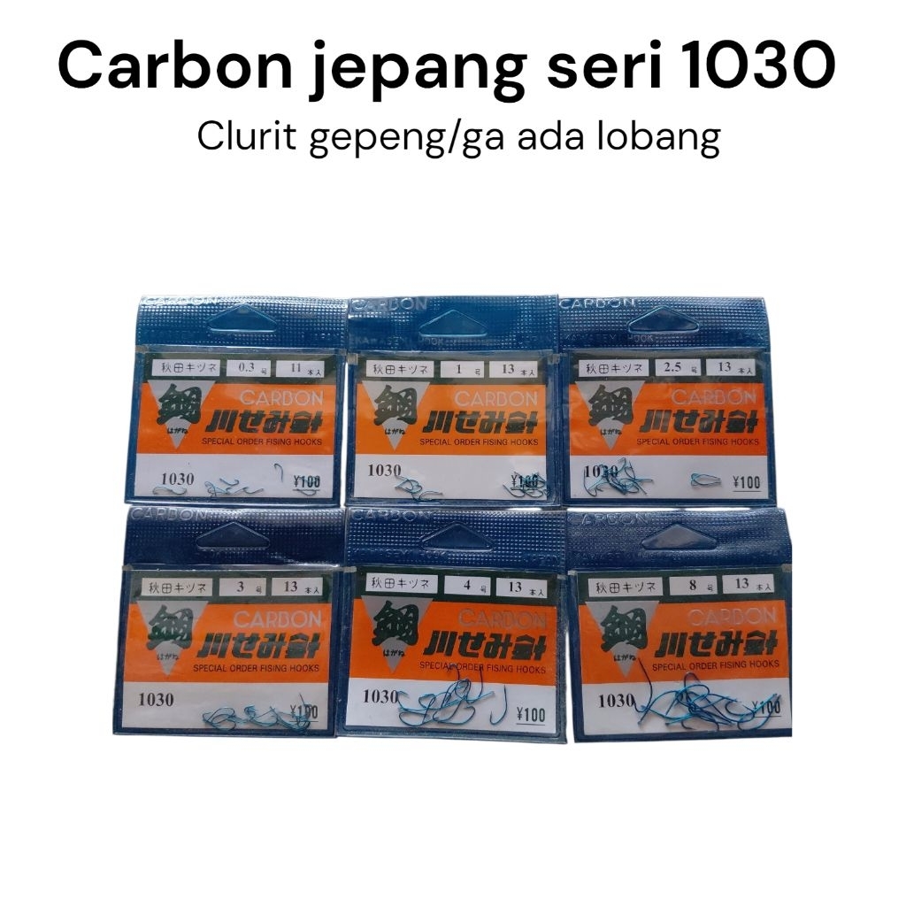 Kail carbon jepang || seri 1030 || akitakitsune gepeng / tidak ada lobang