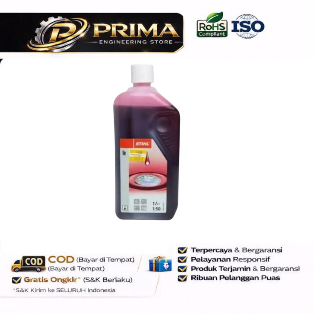 Oli Stihl 1 Liter 2Tak / Oli Mesin Stihl Chainsaw 1 Liter 2 Tak