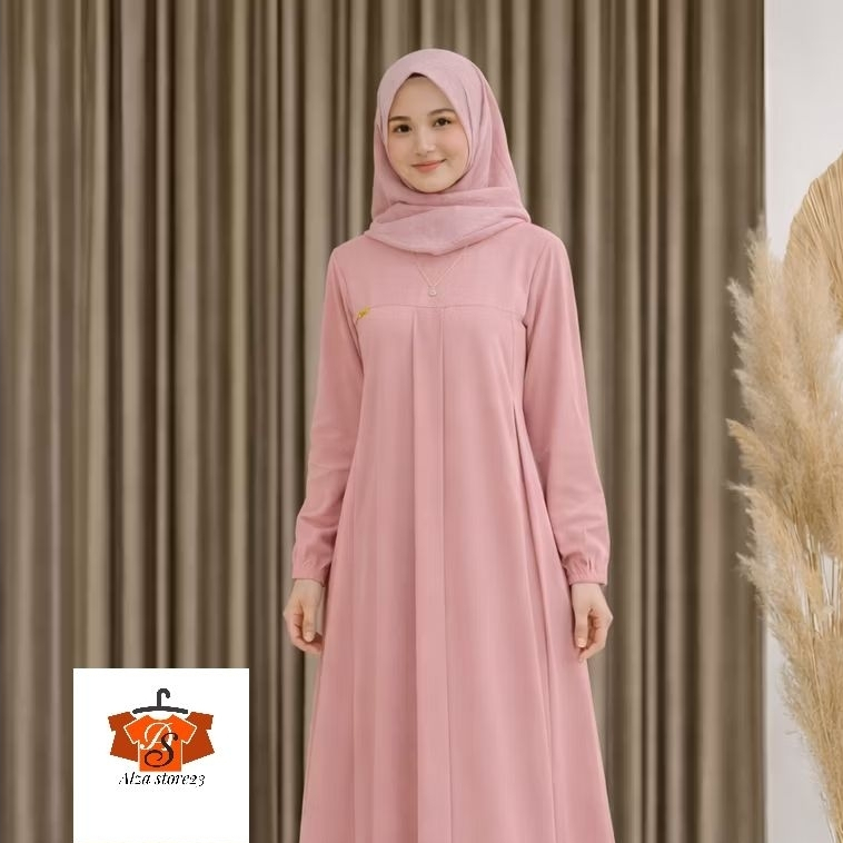 Gamis polos muslimah terbaru