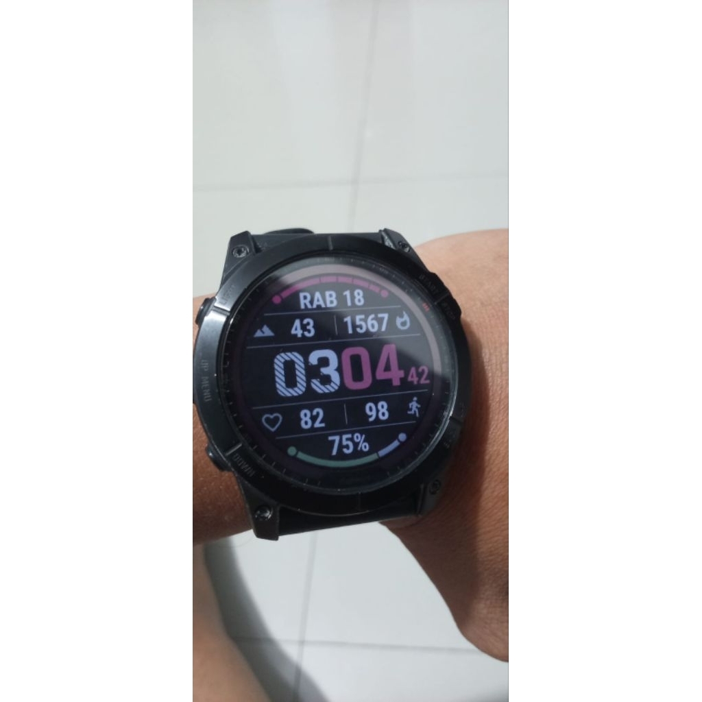 Jam Garmin Fenix 7x Sapphire Solar bekas/second