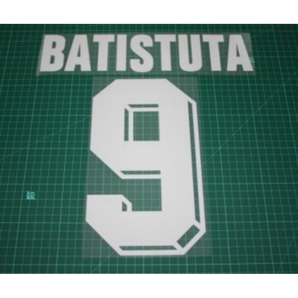 NAMSET VELVET FLOCK BLUDRU BATISTUTA FIORENTINA 1998