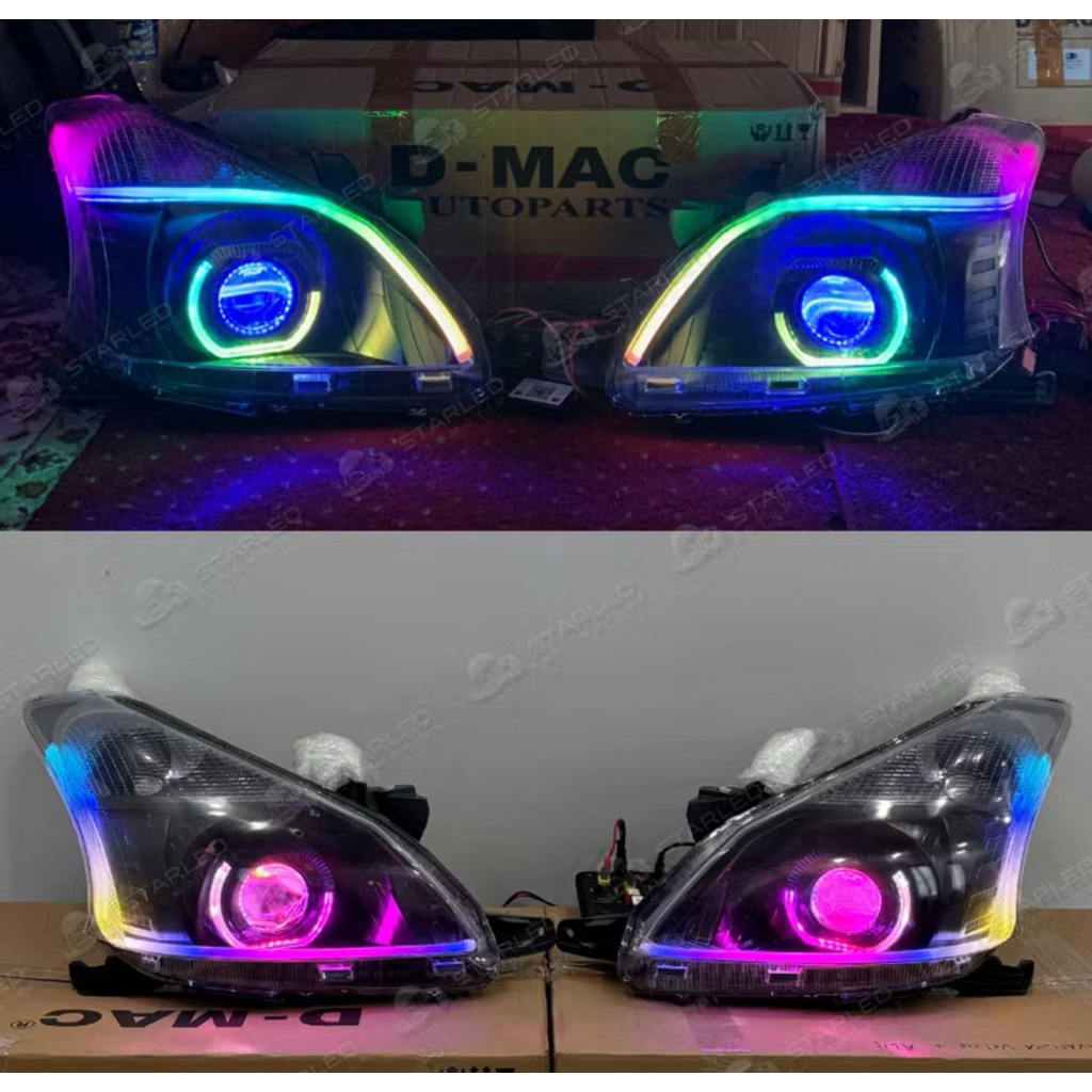 variasi lampu mobil ertiga avanza agya calya livina custom proji