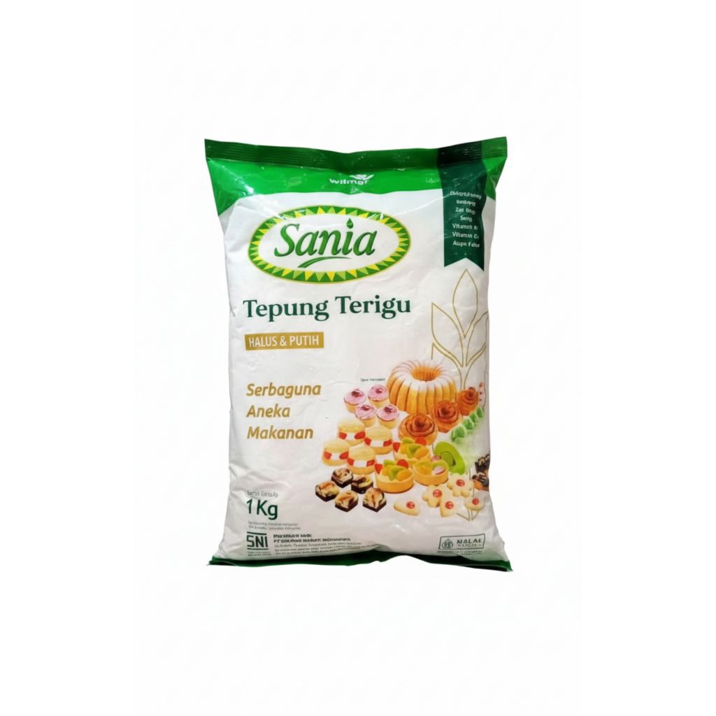 Sania Tepung Terigu 1Kg - Tepung Terigu Protein Sedang Serbaguna