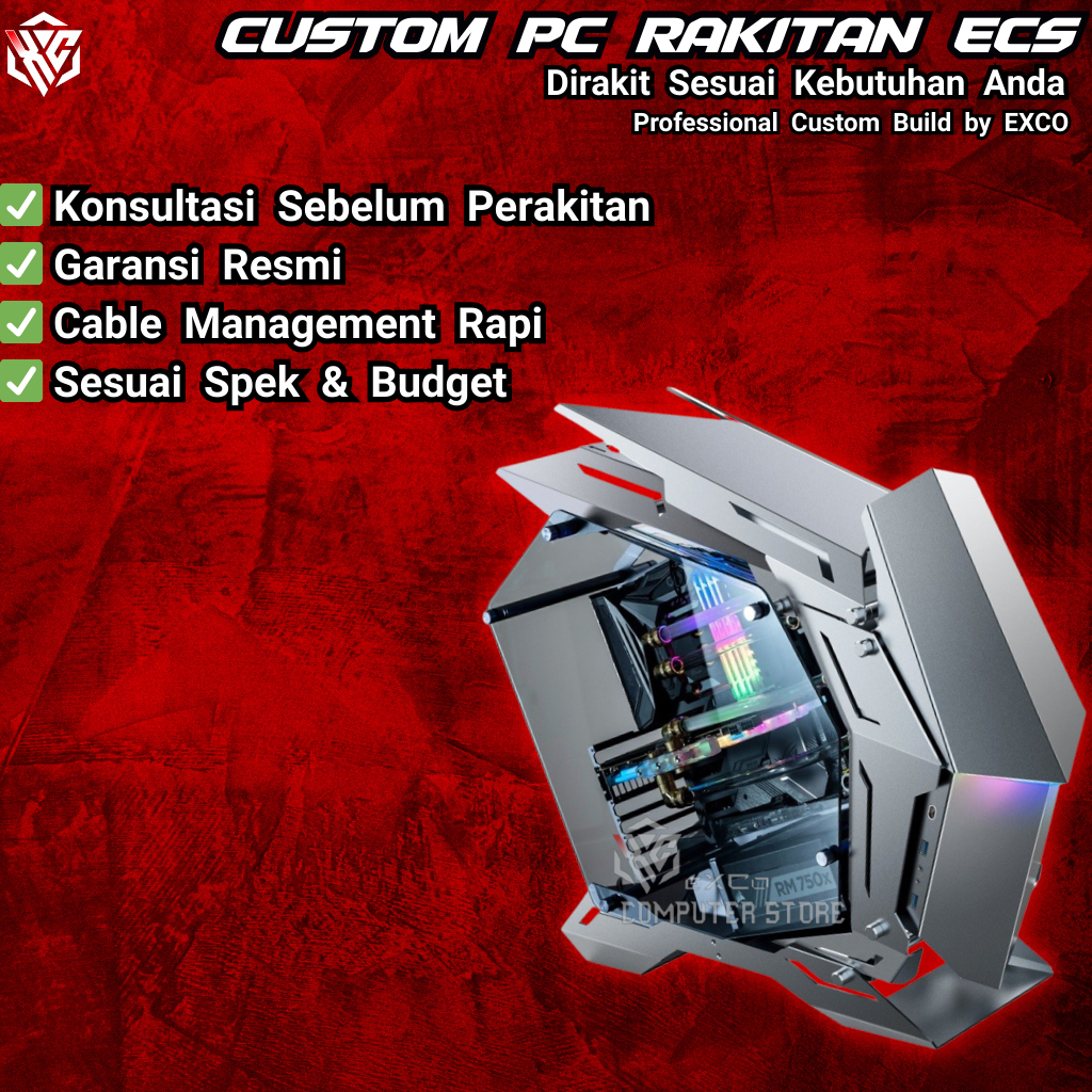 Custom PC Rakitan ECS 1.2 - Custom PC Rakitan EXCO Computer Store