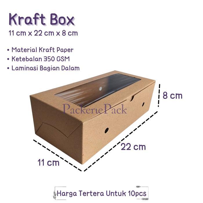 "New" Dus Kotak Box Kraft 11 x 22 x 8 / 11X22X8