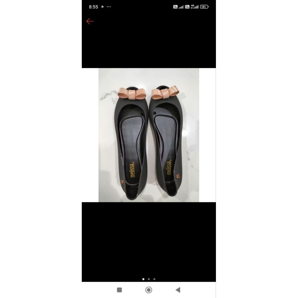 pl like new sepatu miror melissa