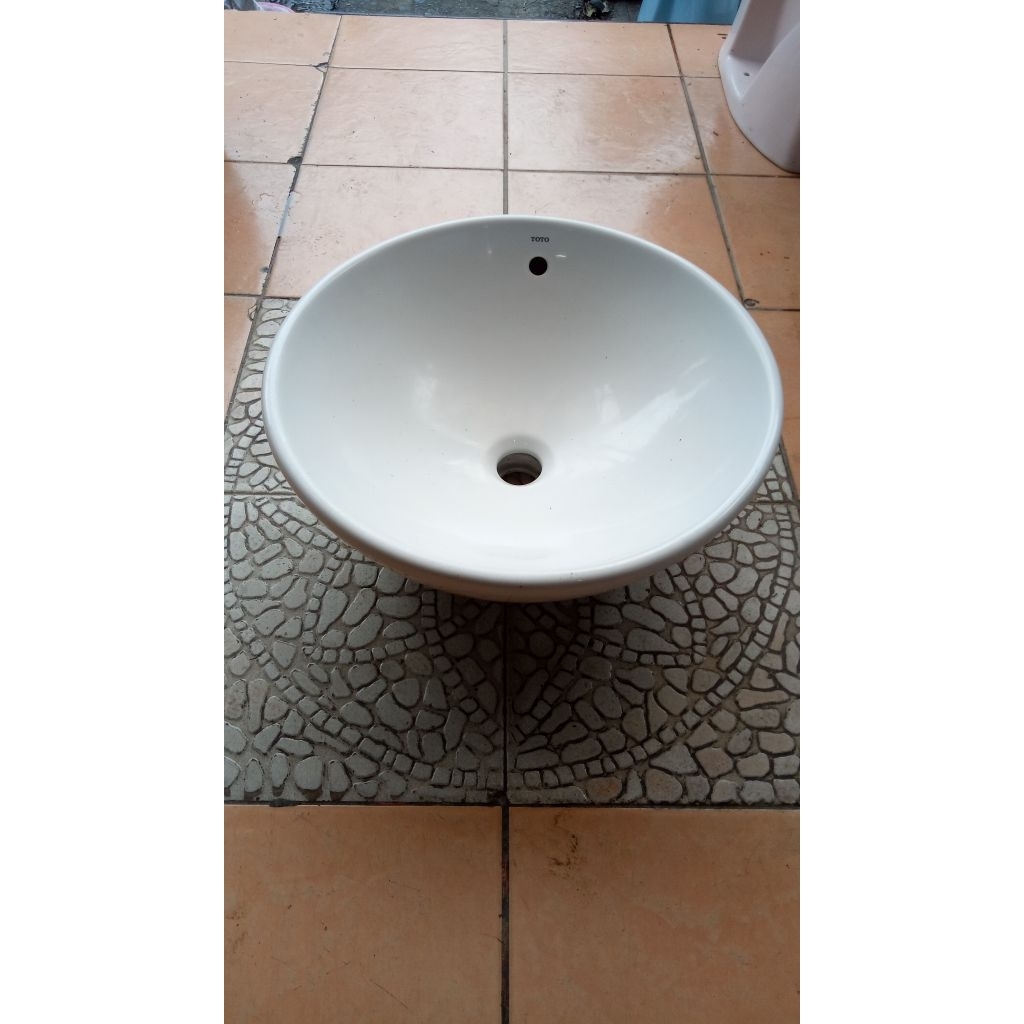 wastafel mangkok merek toto