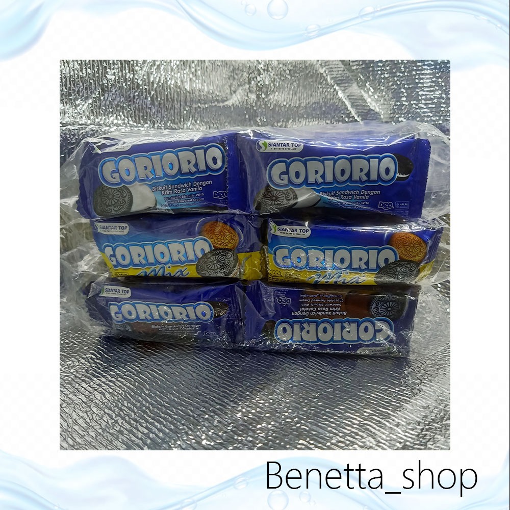 Goriorio Biskuit Sandwich 20x MIX VANILA COKLAT